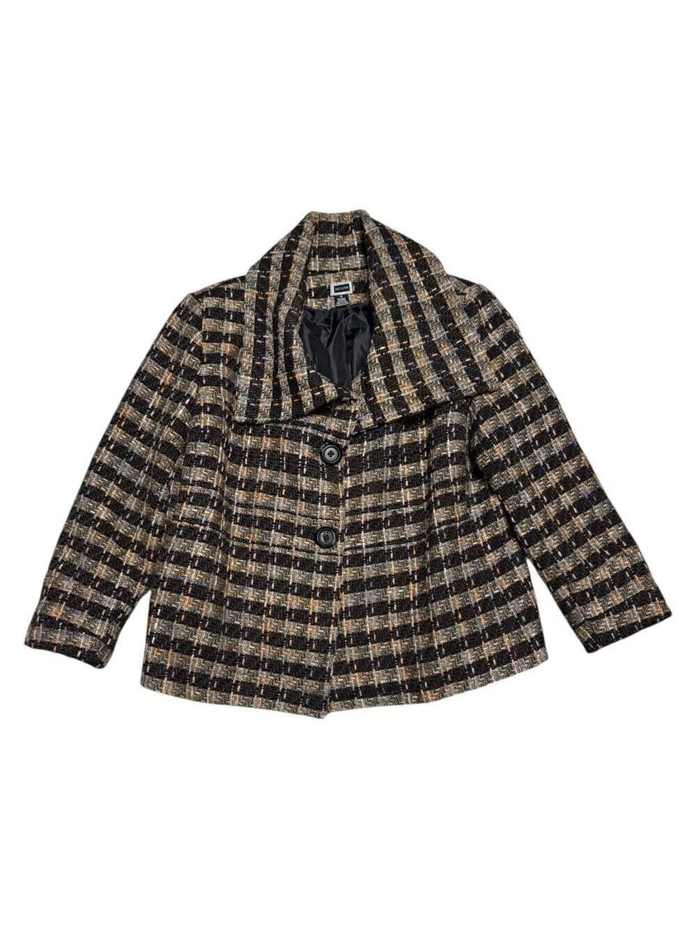 RENUAR Tweed Jacket Luxury Designer Business Casual Winter Fall Coat Womens 14